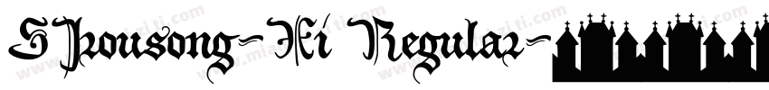 SJrousong-Xi Regular字体转换